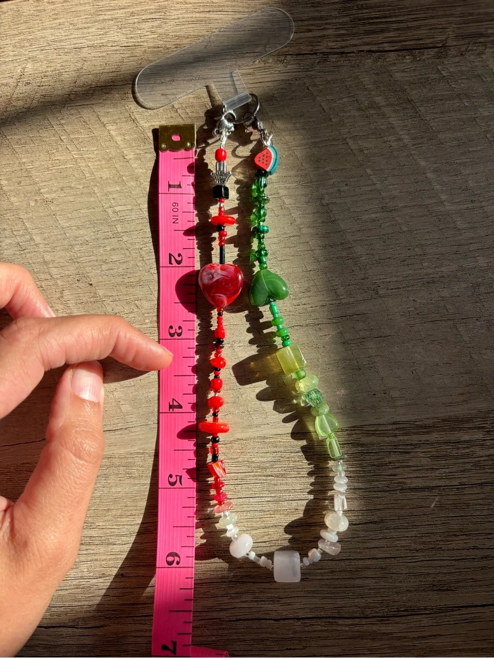 🍉🪬 Beaded Phone Strap. Handmade and designed by seller
